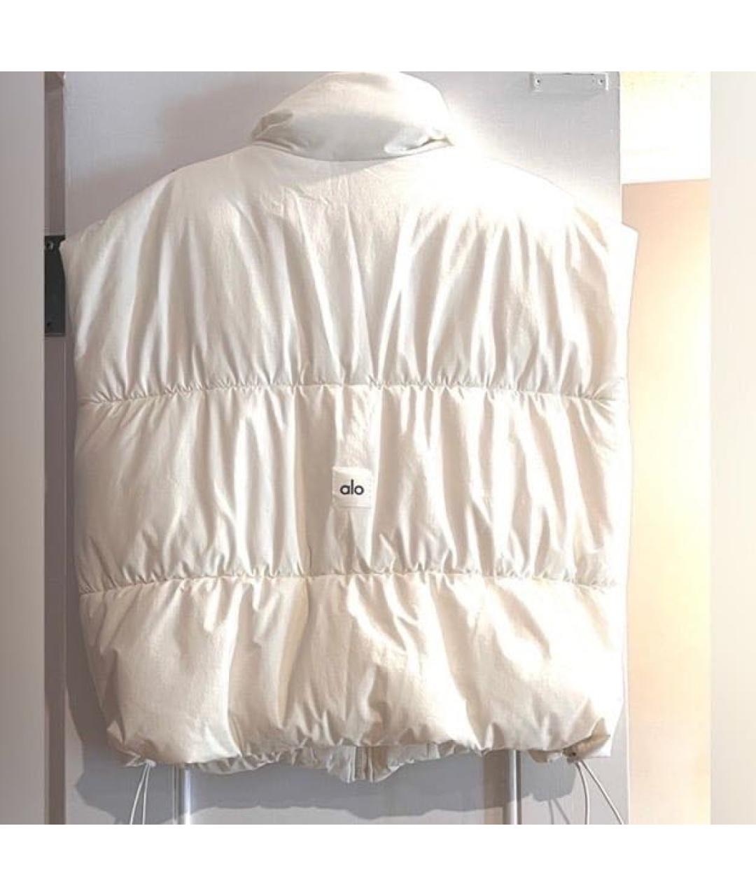 ALO YOGA Белый синтетический жилет, фото 3