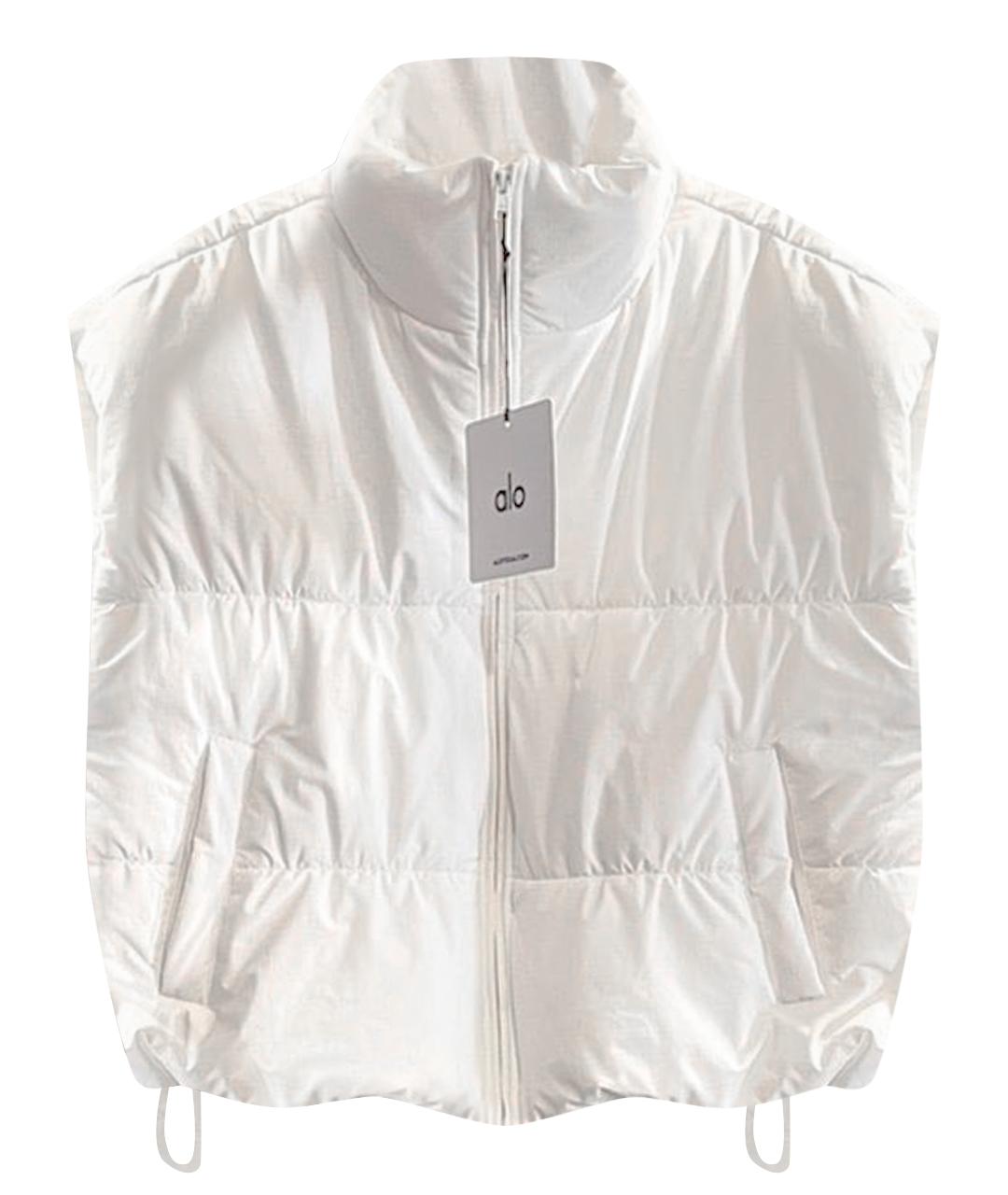 ALO YOGA Белый синтетический жилет, фото 1