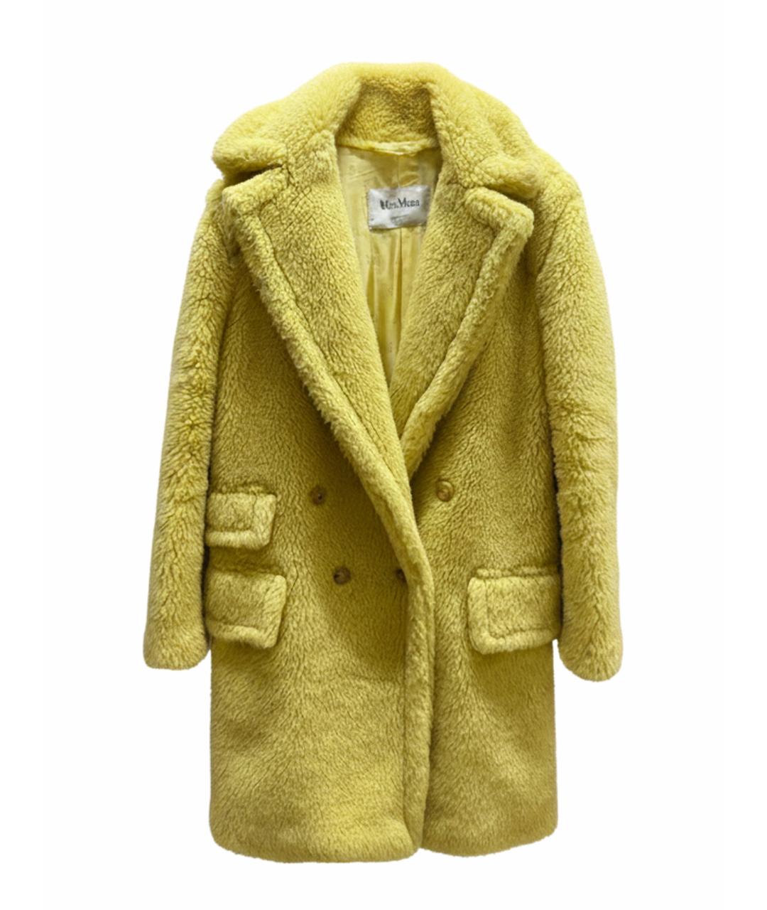 MAX MARA Желтая шуба, фото 1