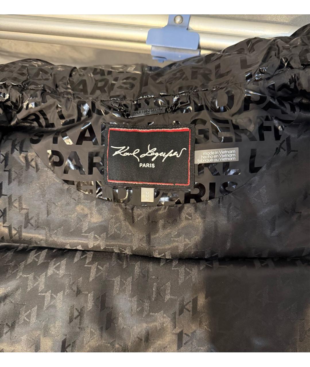 KARL LAGERFELD Черный полиэстеровый жилет, фото 4