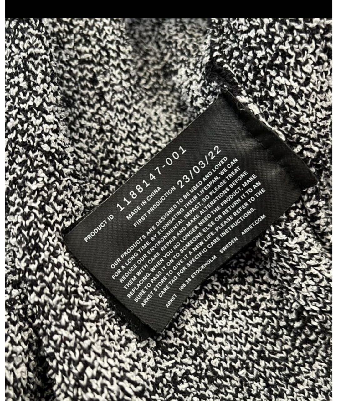 ARKET Белый хлопковый джемпер / свитер, фото 4