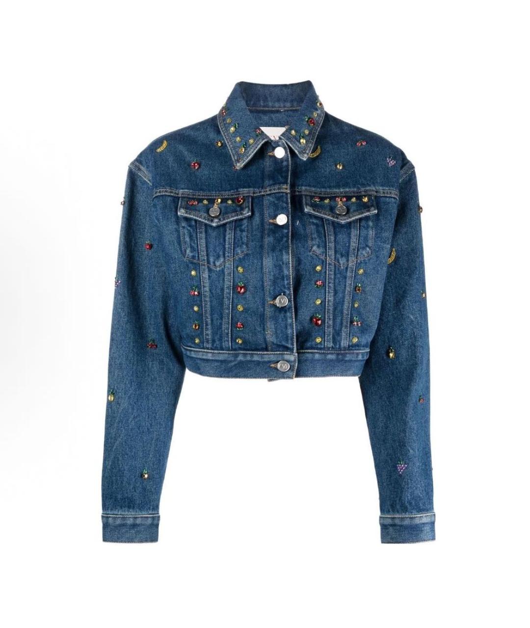 VALENTINO Синяя деним куртка, фото 1
