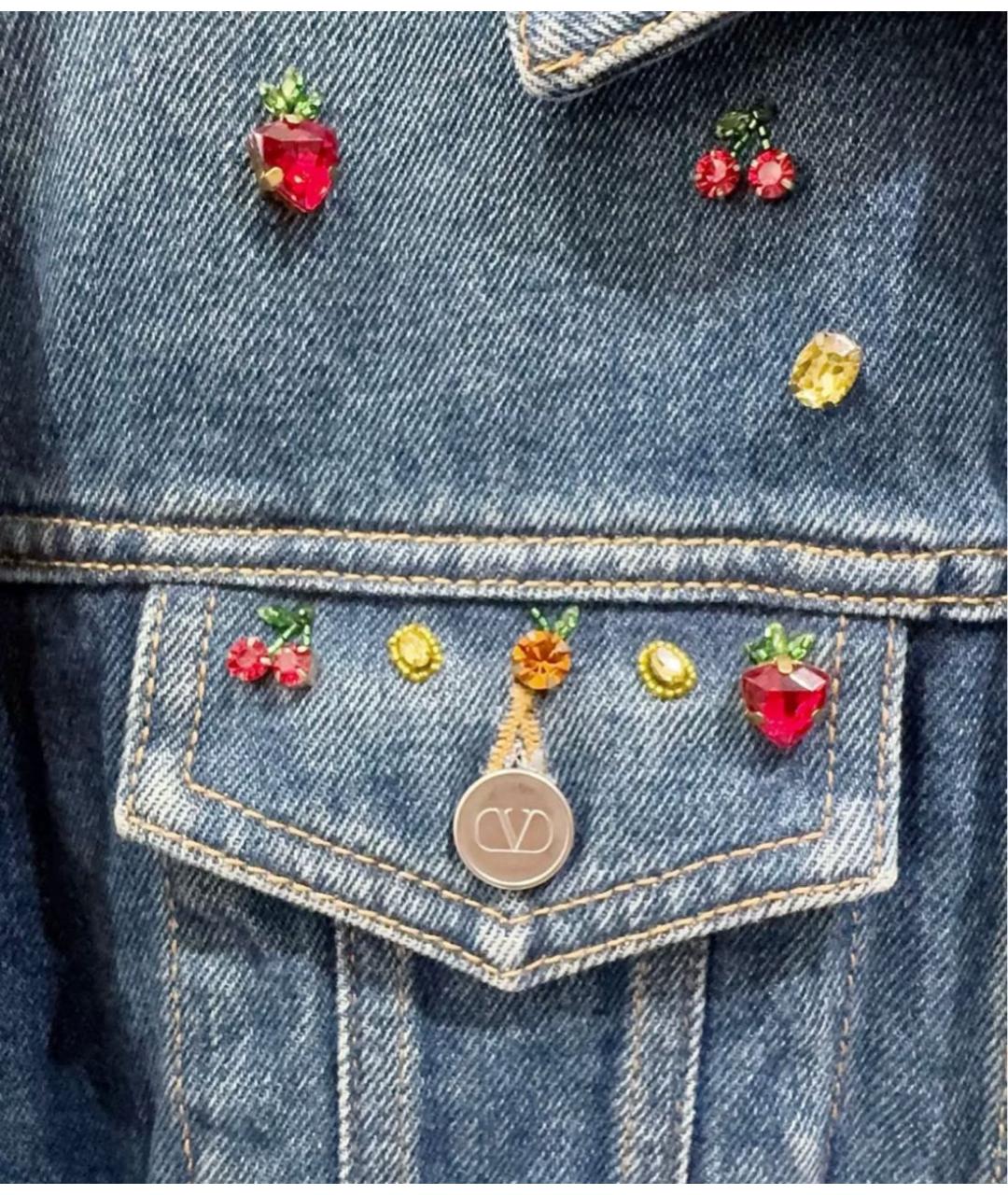 VALENTINO Синяя деним куртка, фото 4