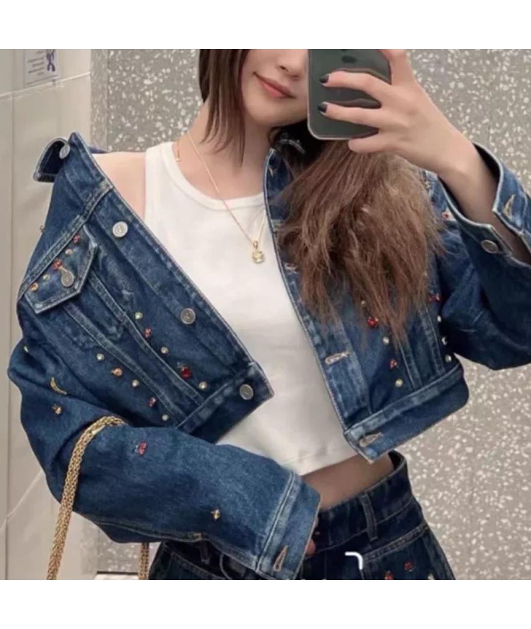 VALENTINO Синяя деним куртка, фото 7