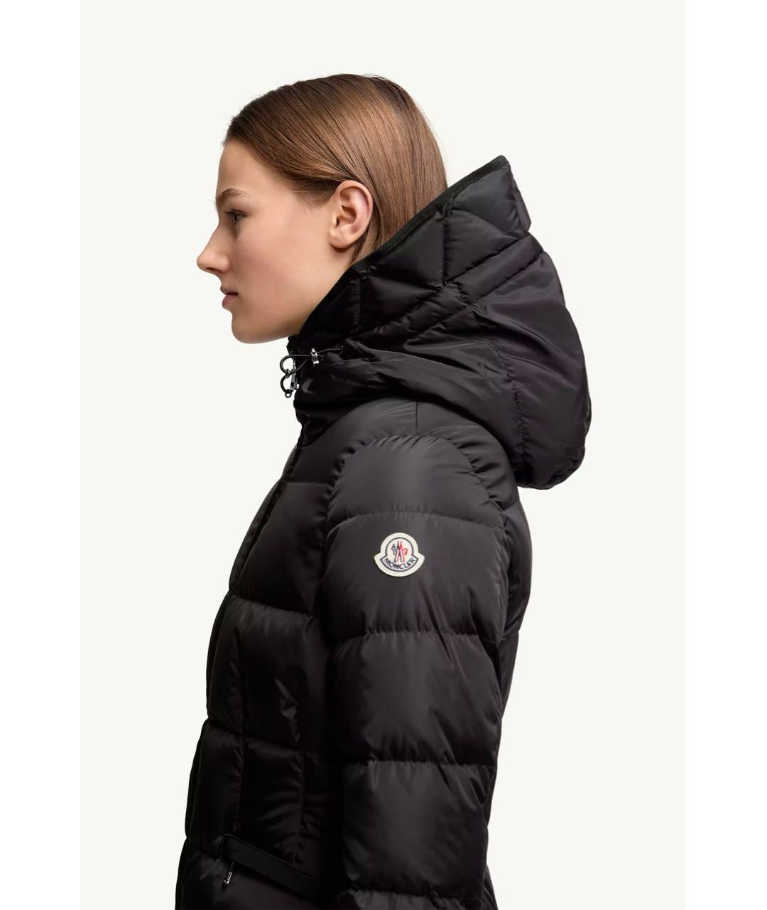 MONCLER Черная полиамидовая куртка, фото 6