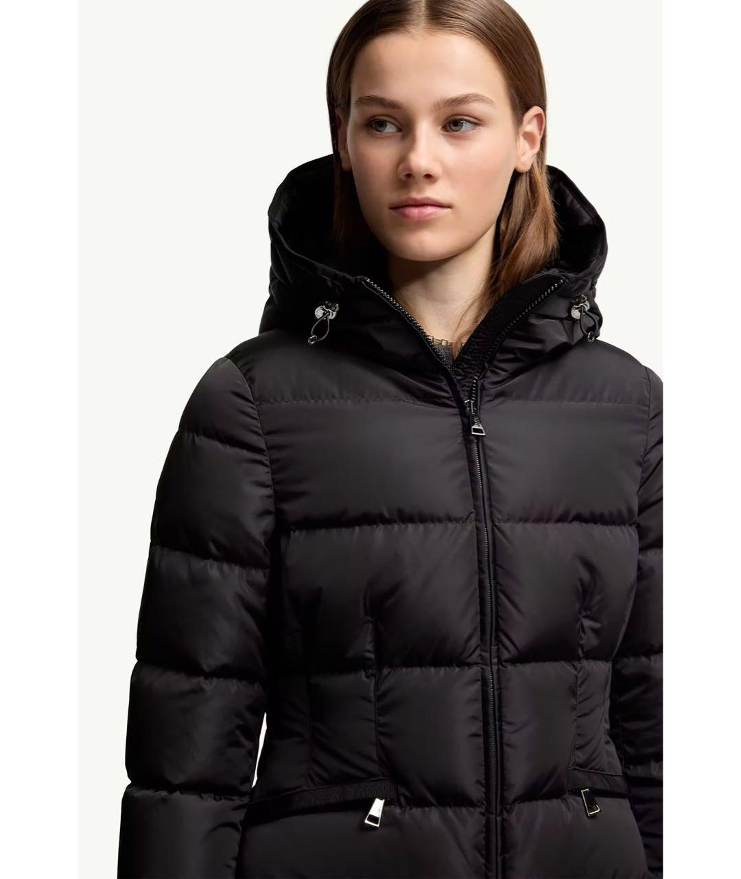 MONCLER Черная полиамидовая куртка, фото 4