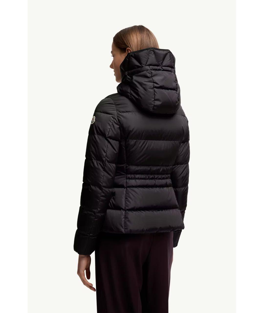 MONCLER Черная полиамидовая куртка, фото 3