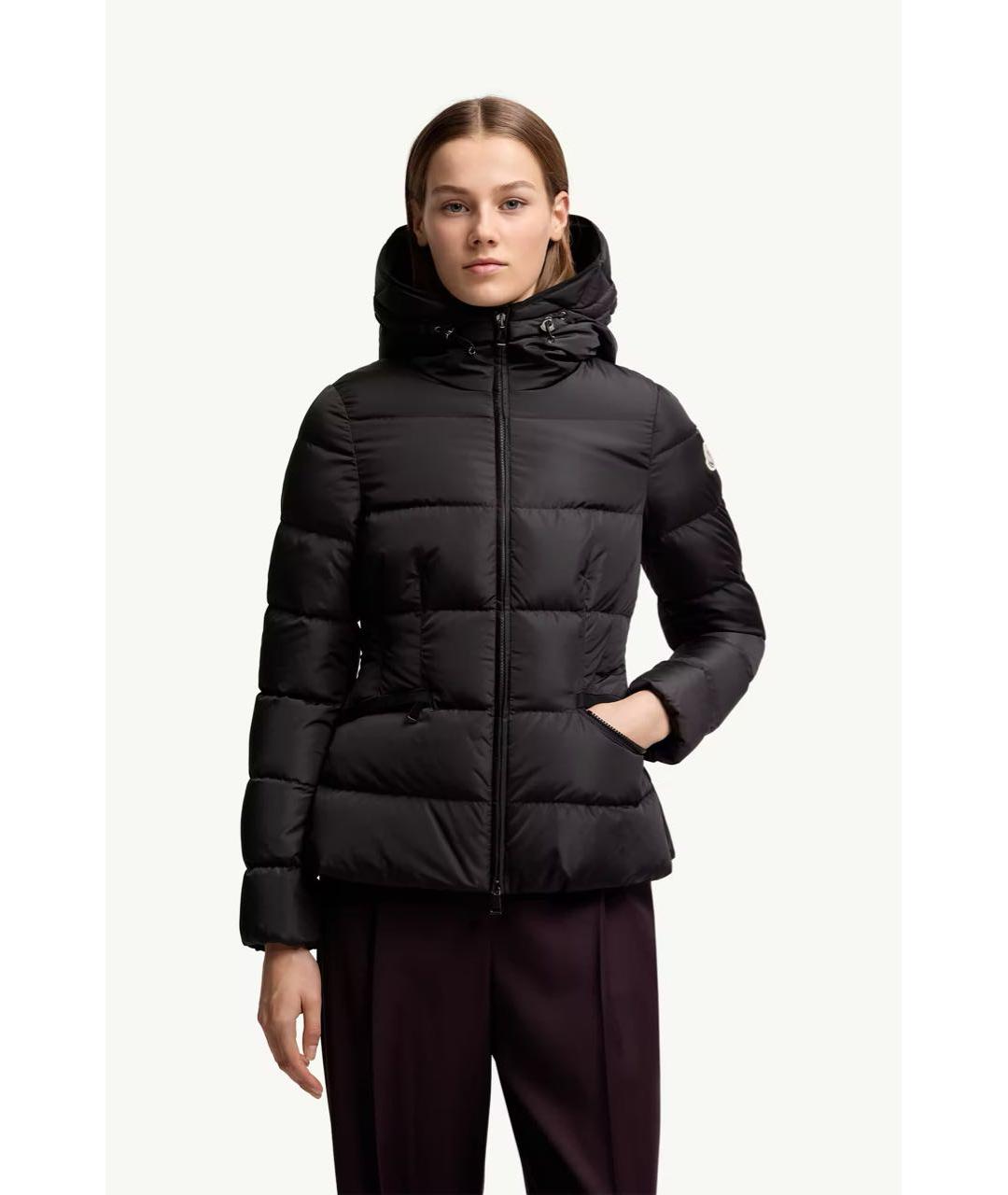 MONCLER Черная полиамидовая куртка, фото 2