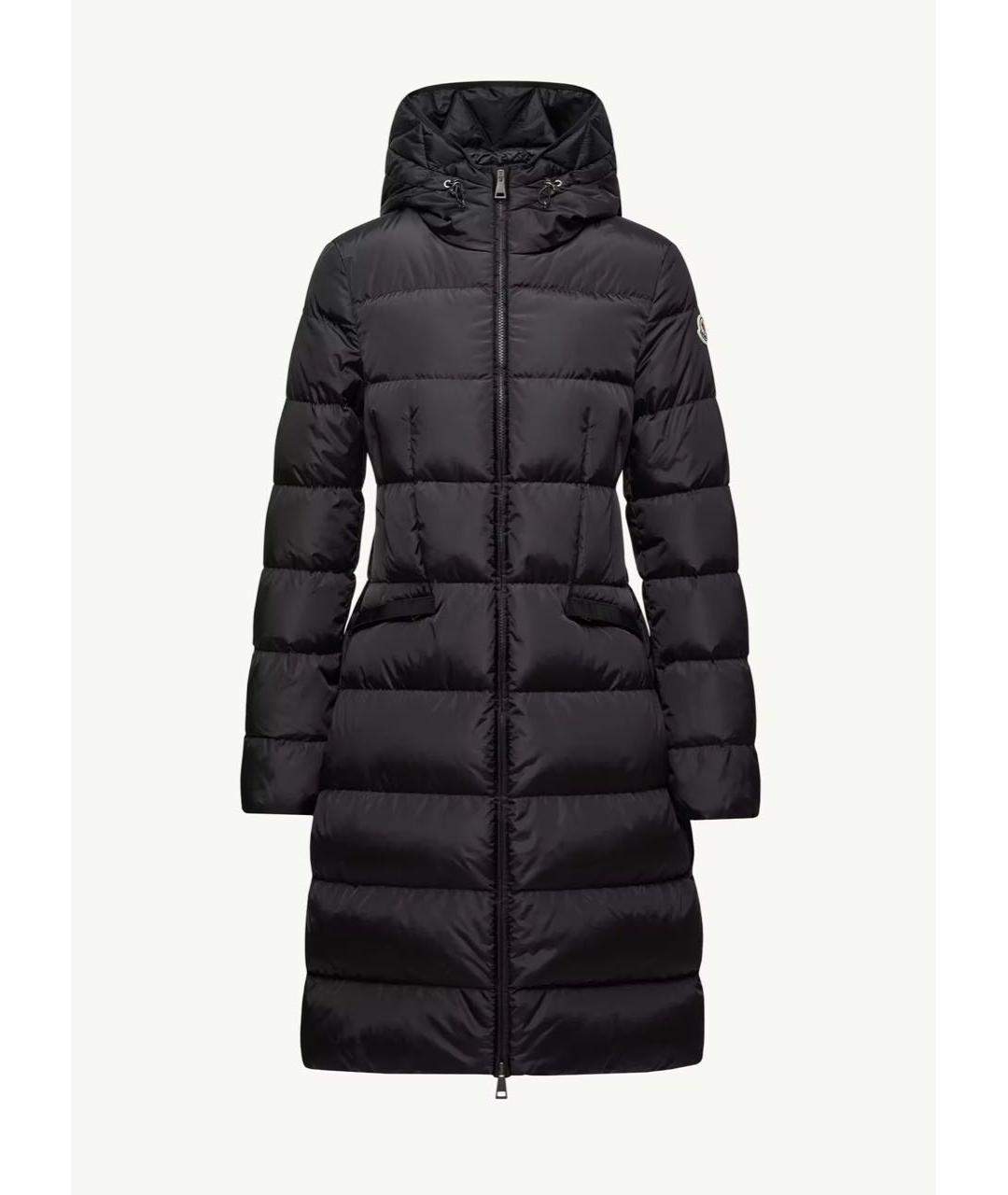 MONCLER Черный полиамидовый пуховик, фото 6