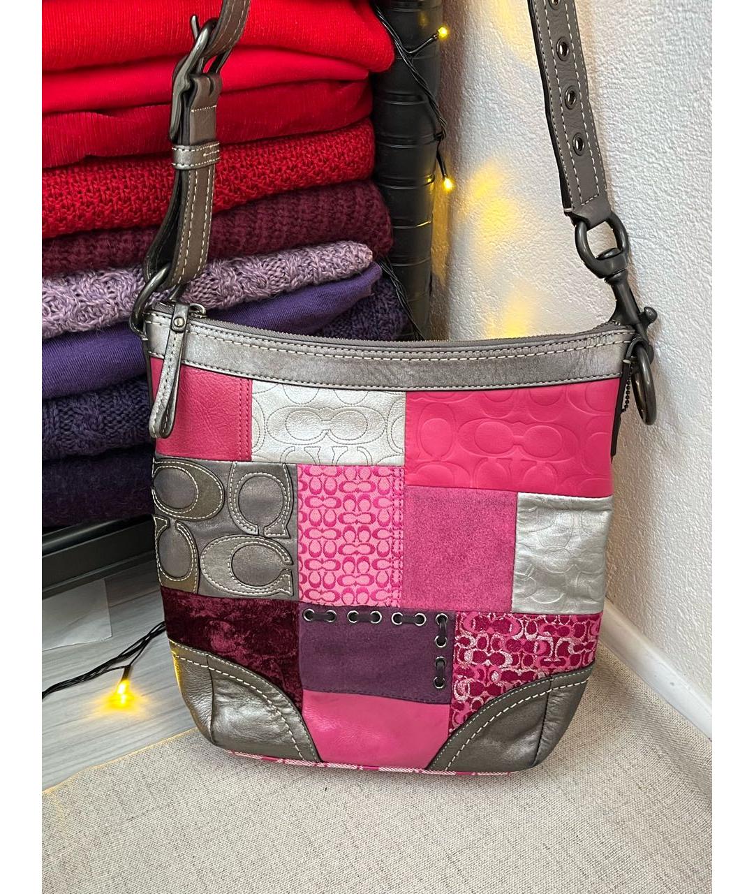 COACH Мульти кожаная сумка через плечо, фото 7