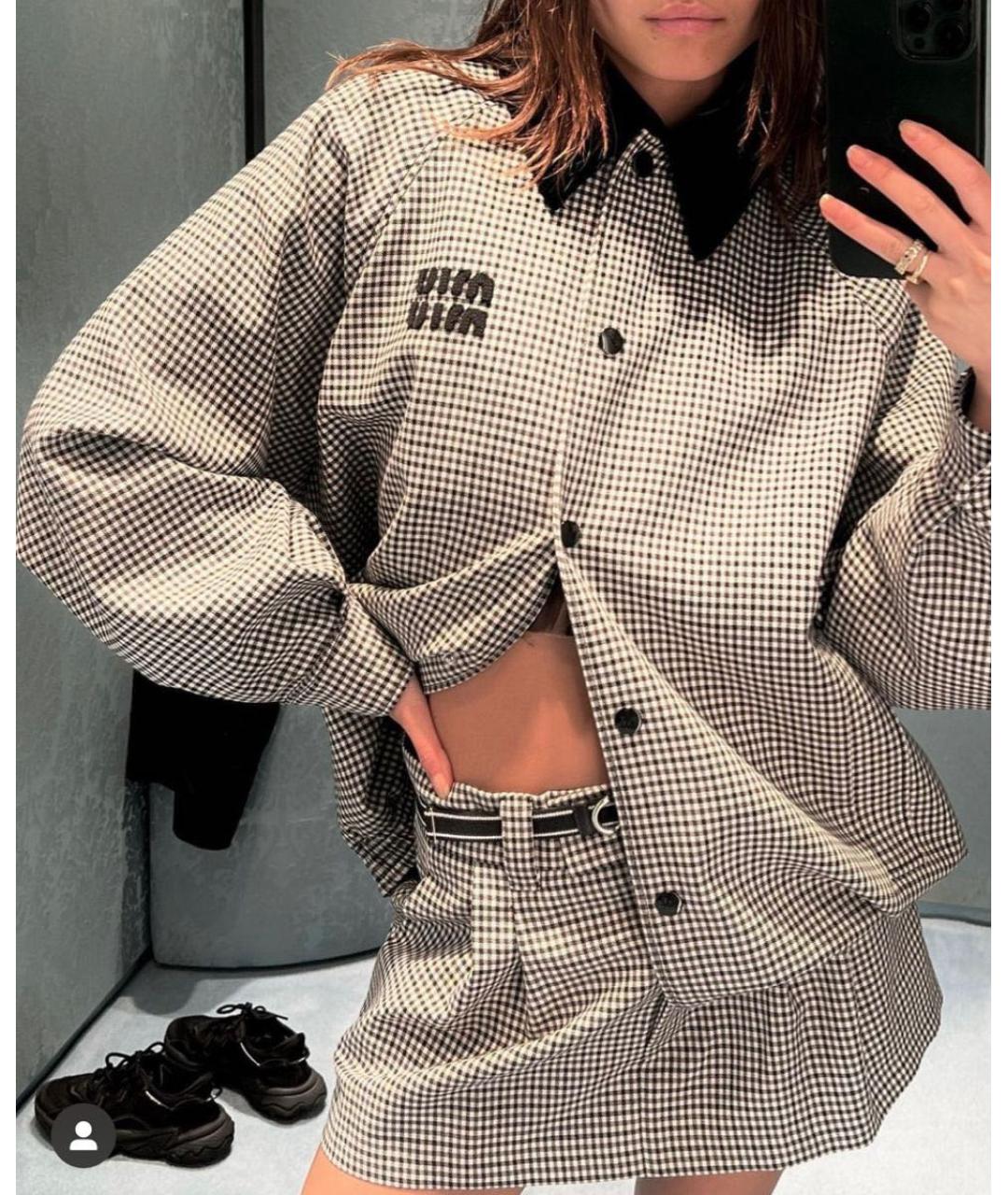 MIU MIU Серая куртка, фото 2