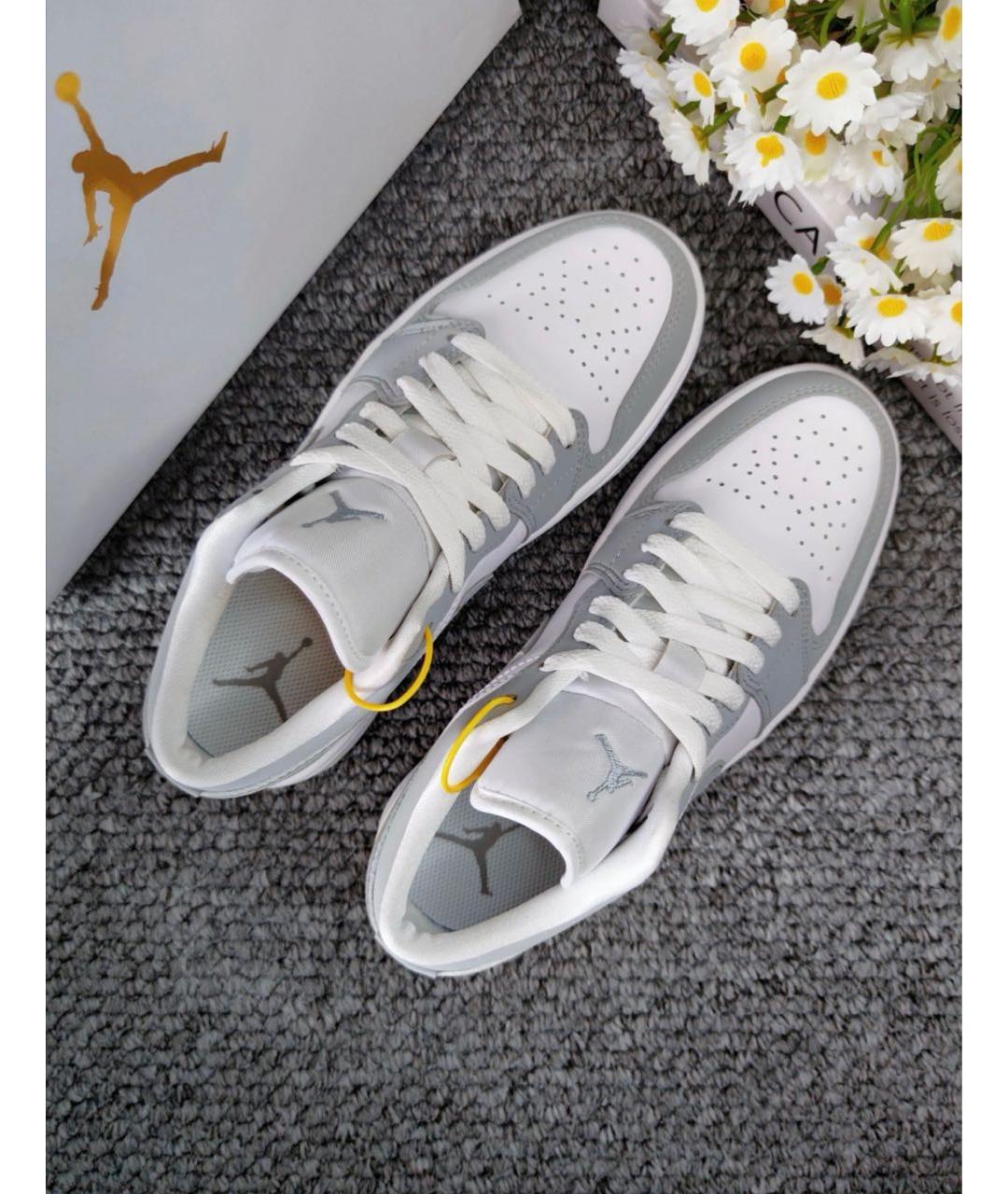 JORDAN Серые кожаные кроссовки, фото 8