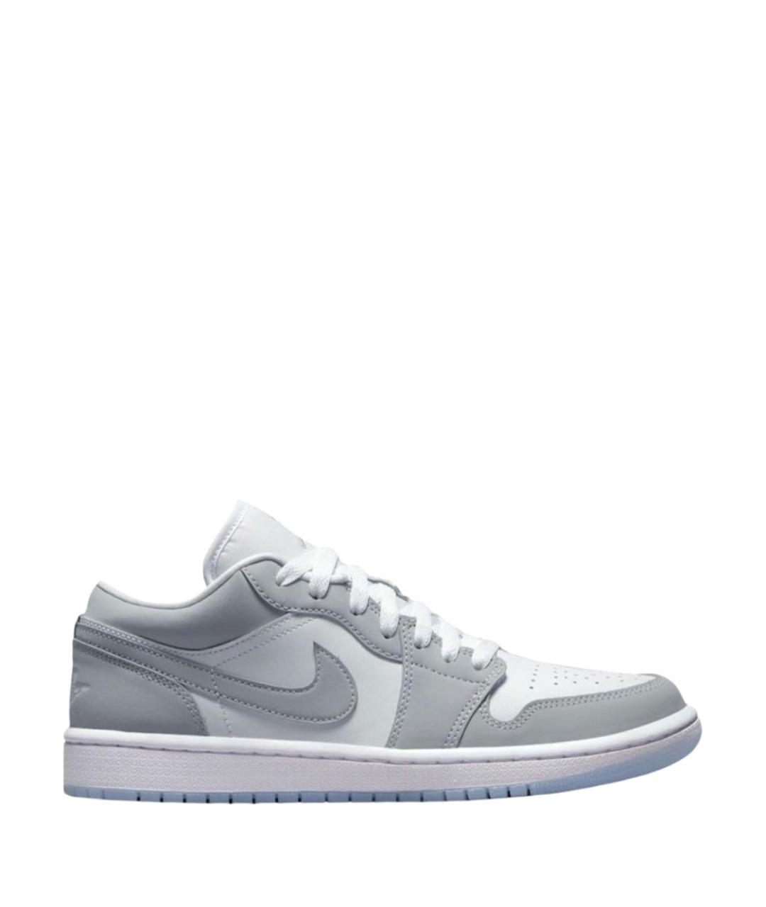 JORDAN Серые кожаные кроссовки, фото 1