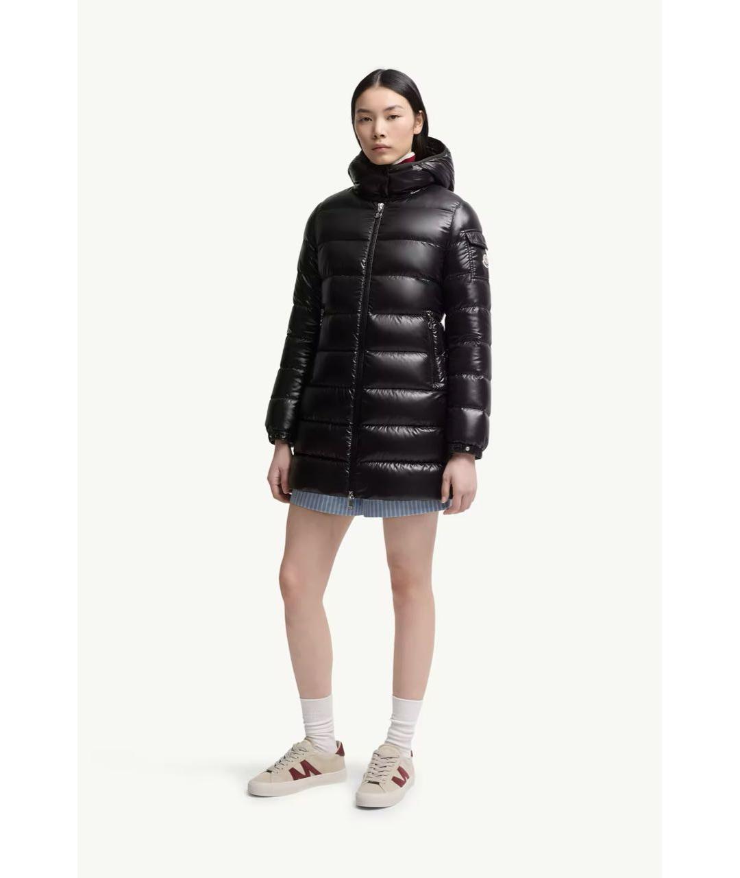 MONCLER Черная полиамидовая куртка, фото 2