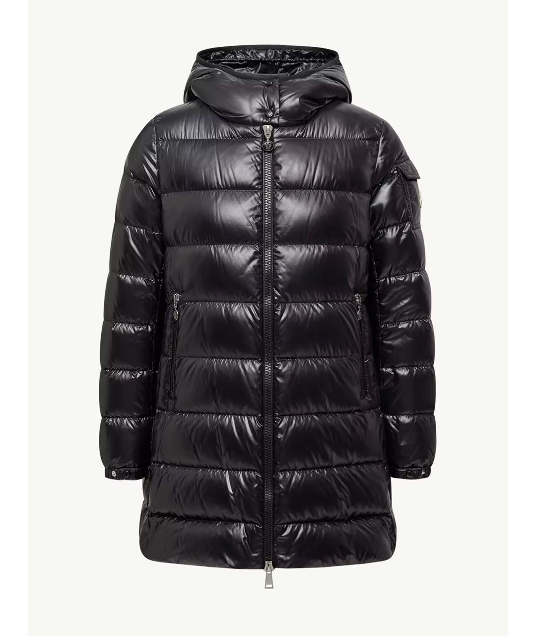 MONCLER Черная полиамидовая куртка, фото 6