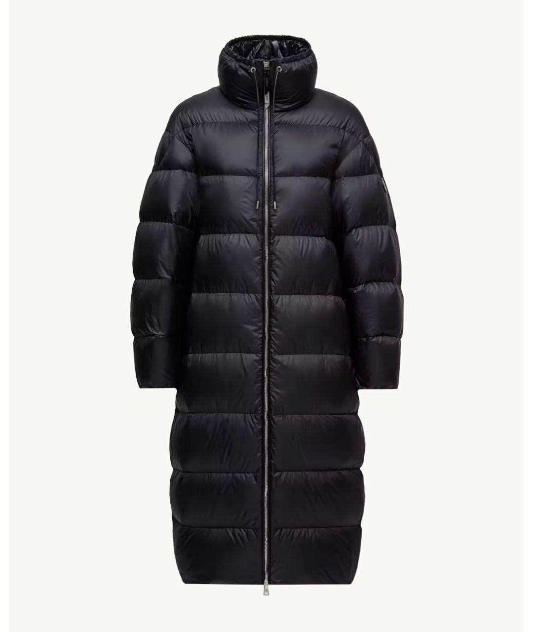 MONCLER Черный полиамидовый пуховик, фото 8