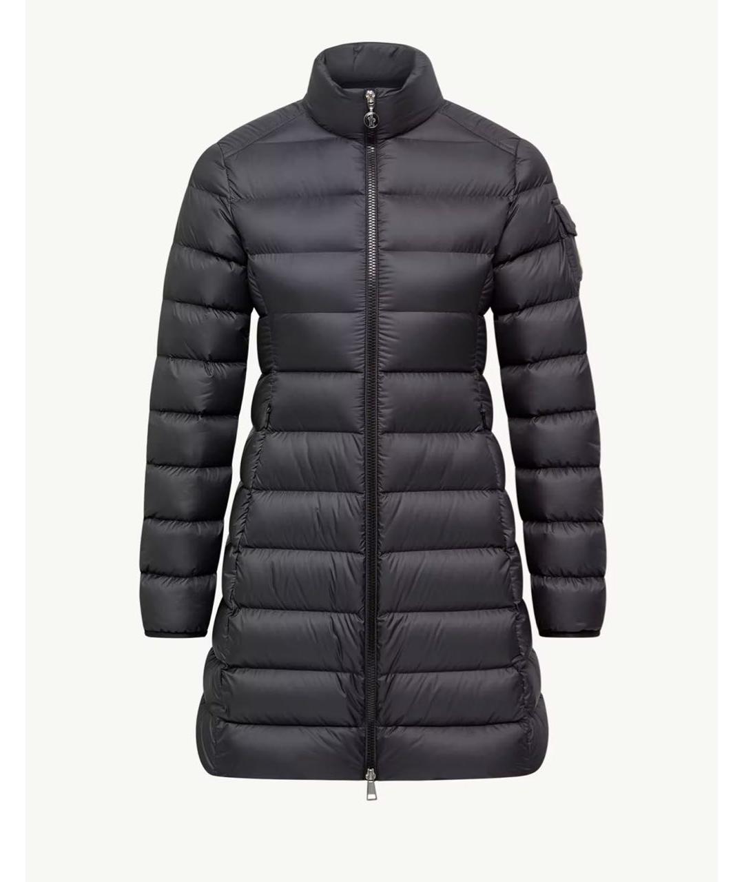 MONCLER Черная полиэстеровая куртка, фото 7