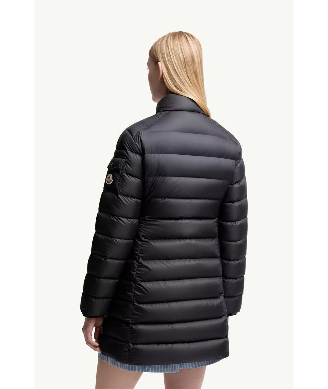 MONCLER Черная полиэстеровая куртка, фото 3