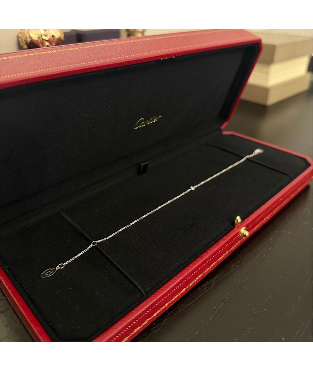 CARTIER Серебрянный браслет из белого золота, фото 2