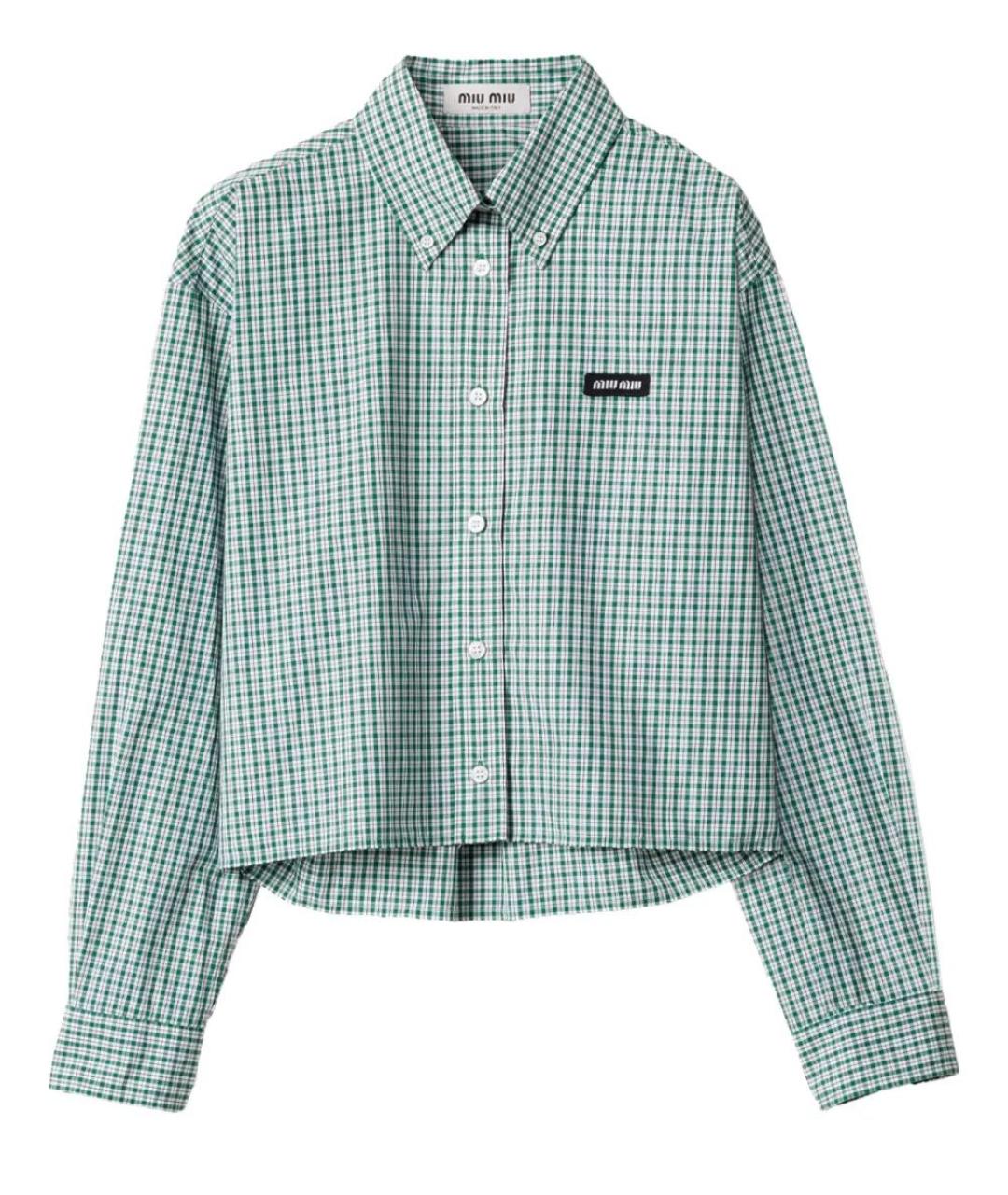 MIU MIU Зеленая рубашка, фото 1