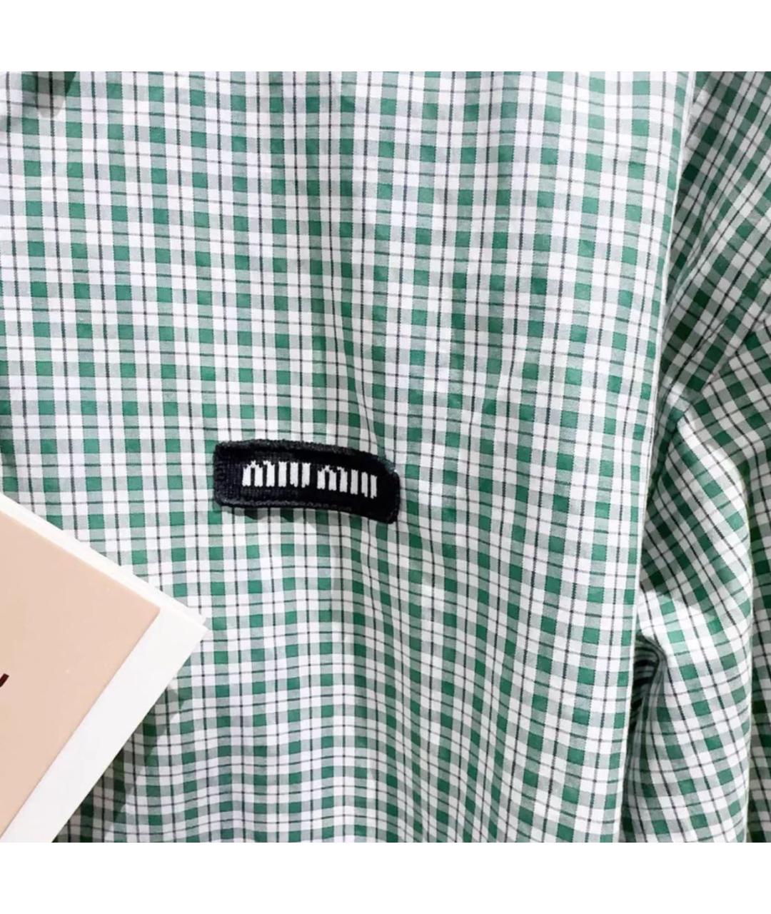MIU MIU Зеленая рубашка, фото 6