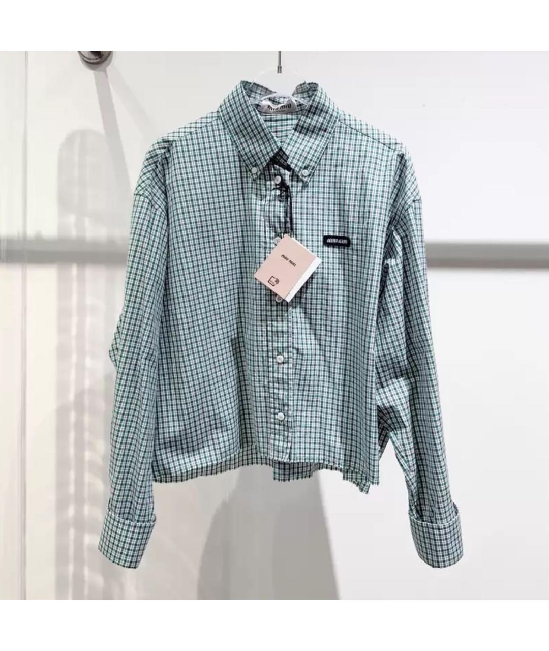 MIU MIU Зеленая рубашка, фото 2