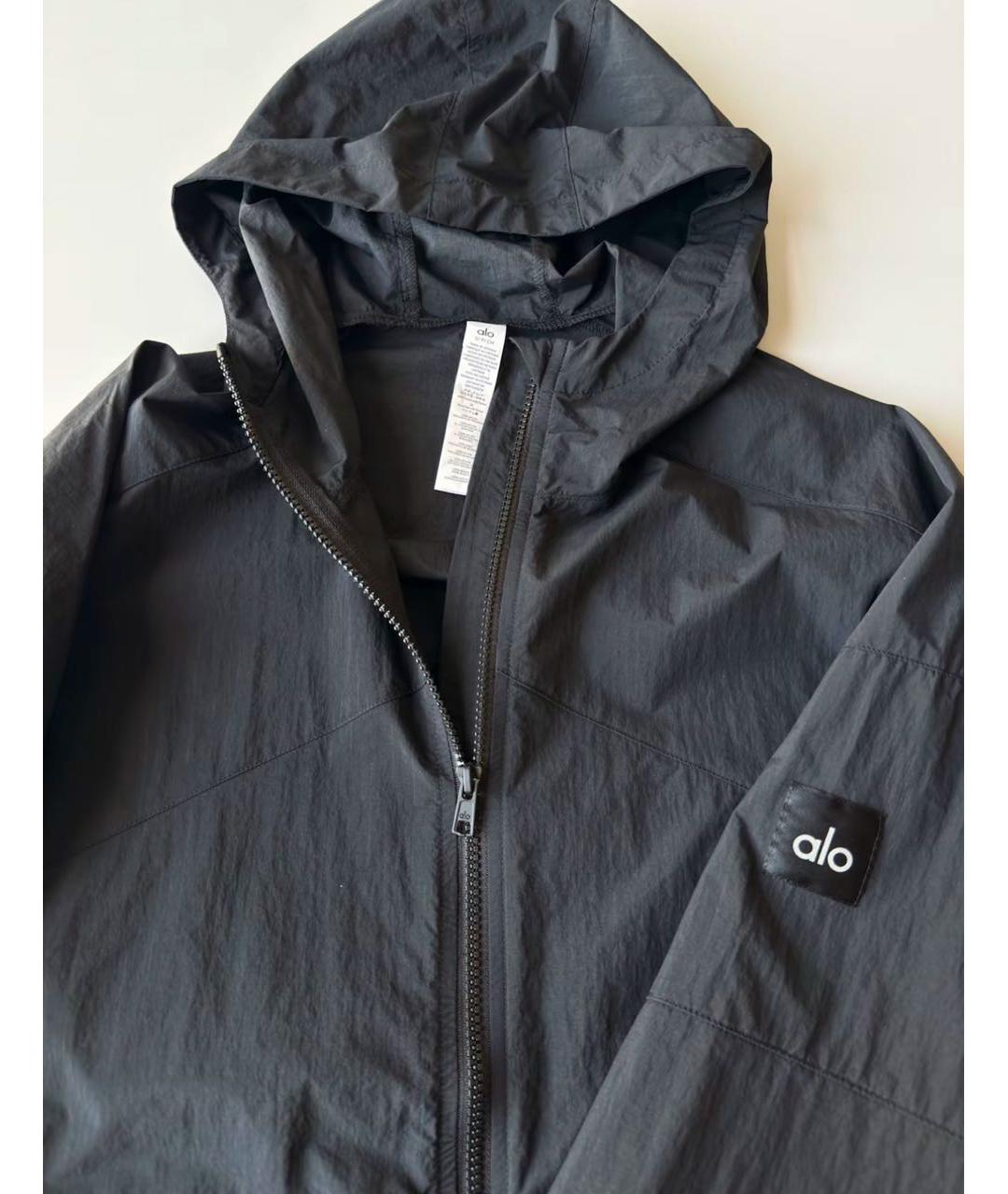 ALO YOGA Черная спортивная куртка, фото 6