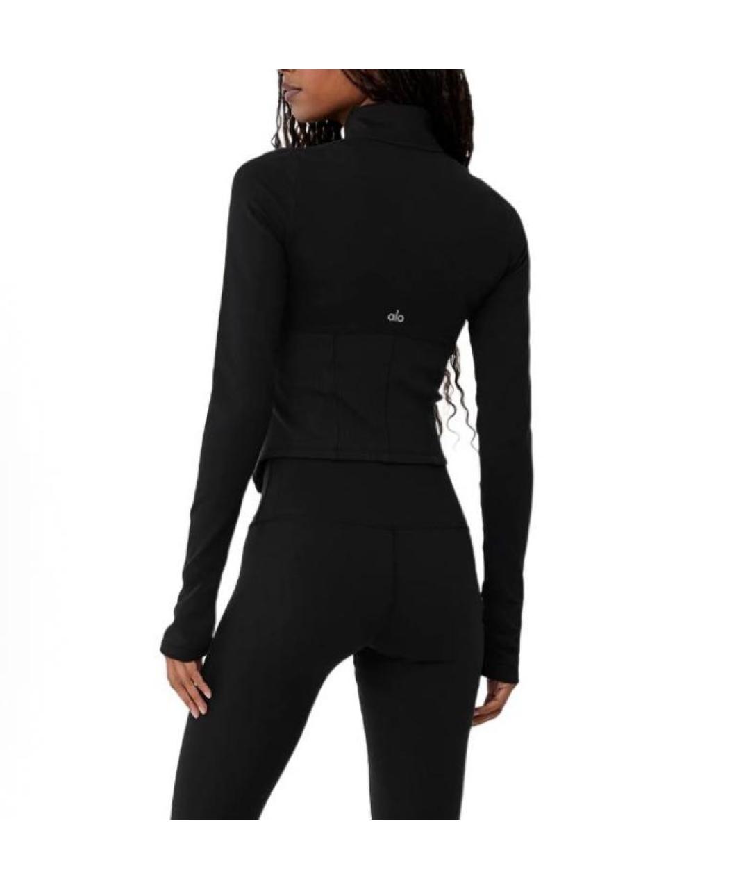 ALO YOGA Черная спортивная куртка, фото 4