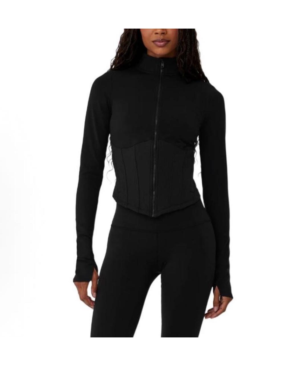 ALO YOGA Черная спортивная куртка, фото 3
