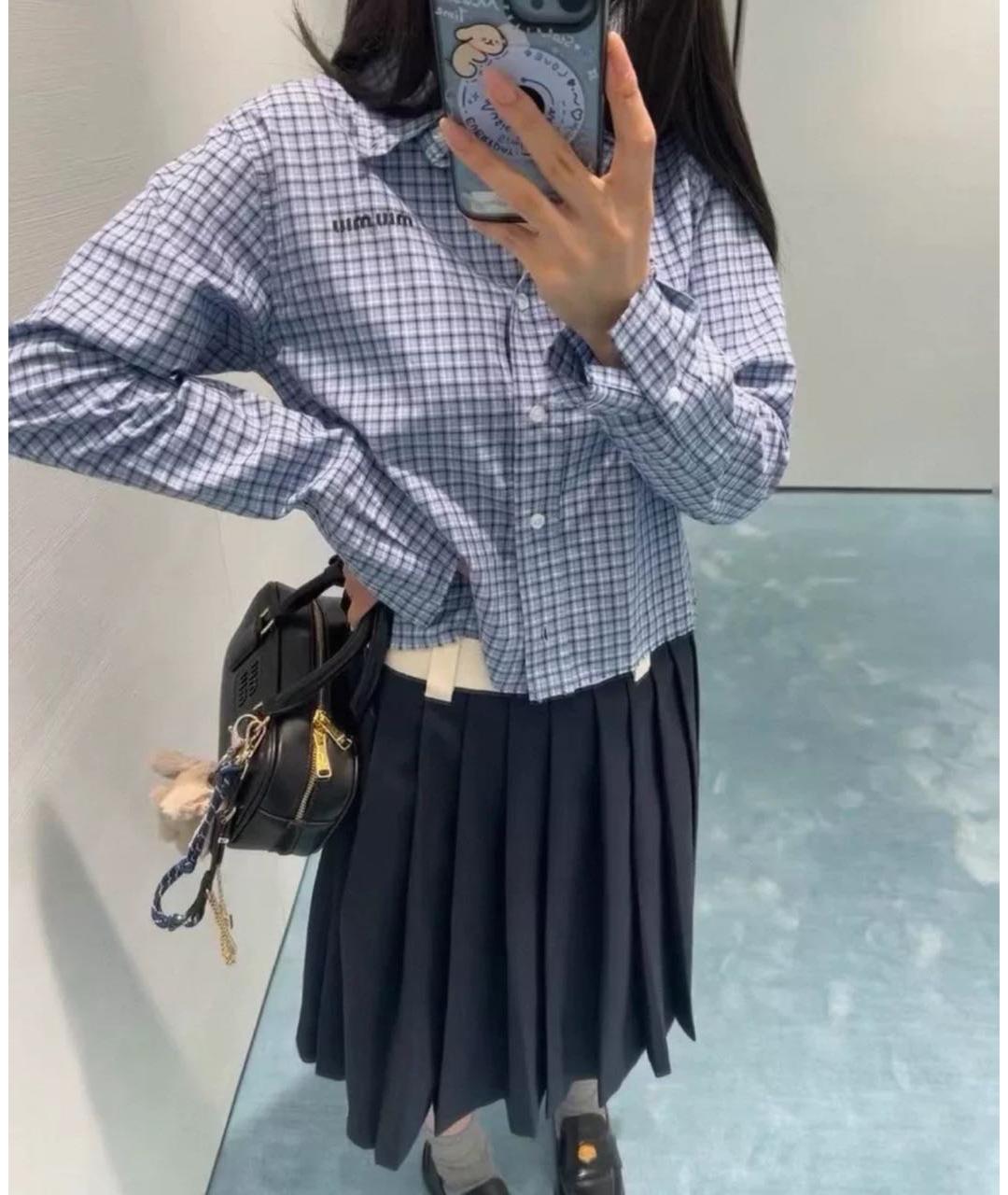 MIU MIU Синяя рубашка, фото 4
