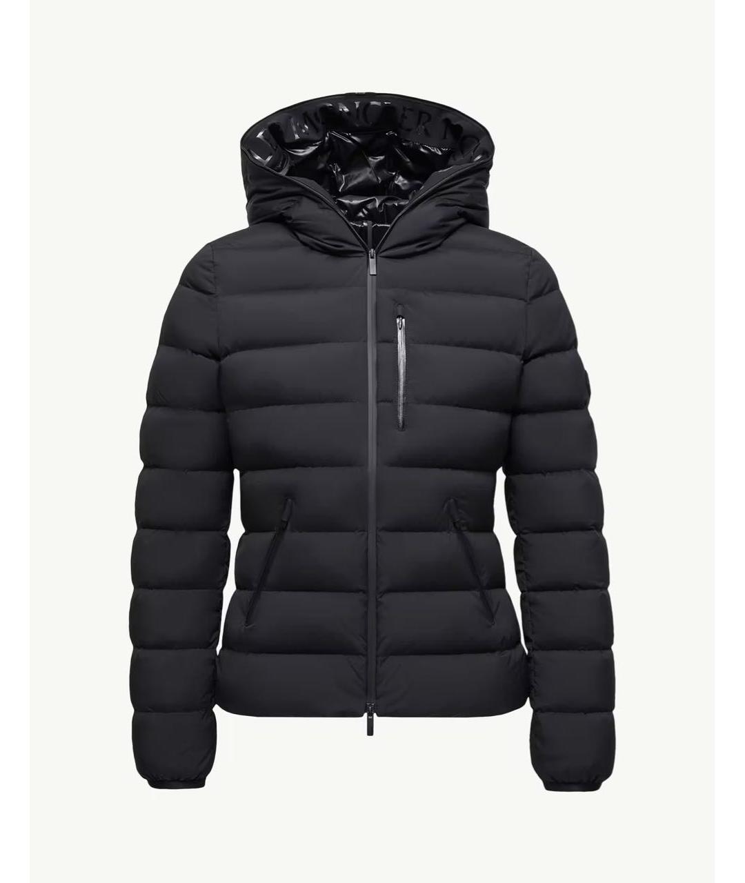 MONCLER Черная полиамидовая куртка, фото 7