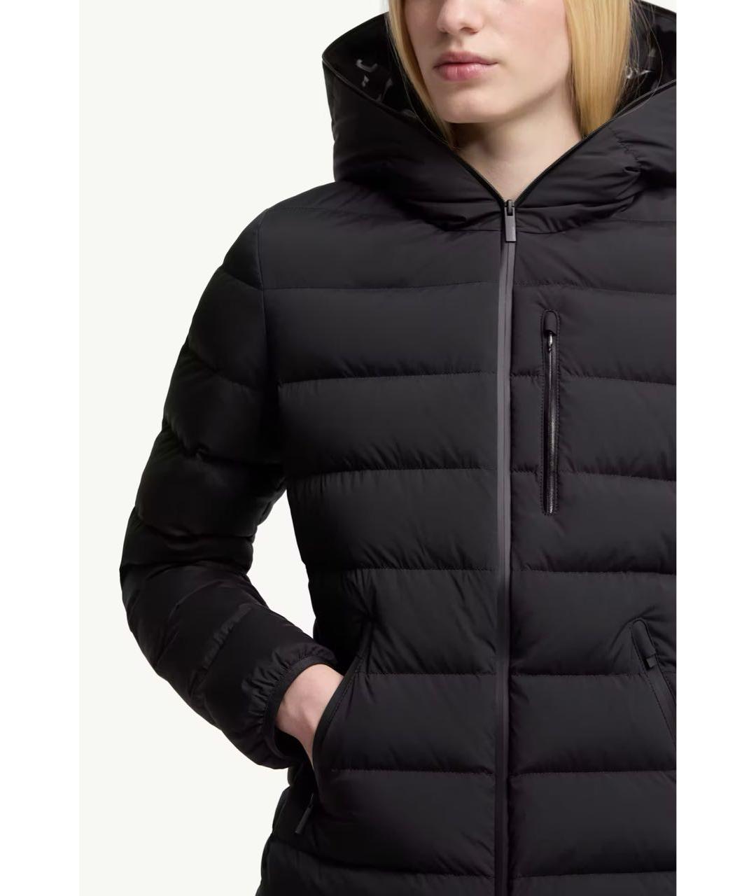 MONCLER Черная полиамидовая куртка, фото 5