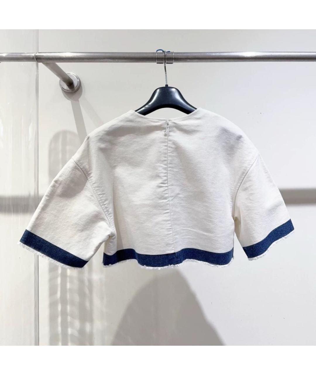 MIU MIU Белая футболка, фото 4