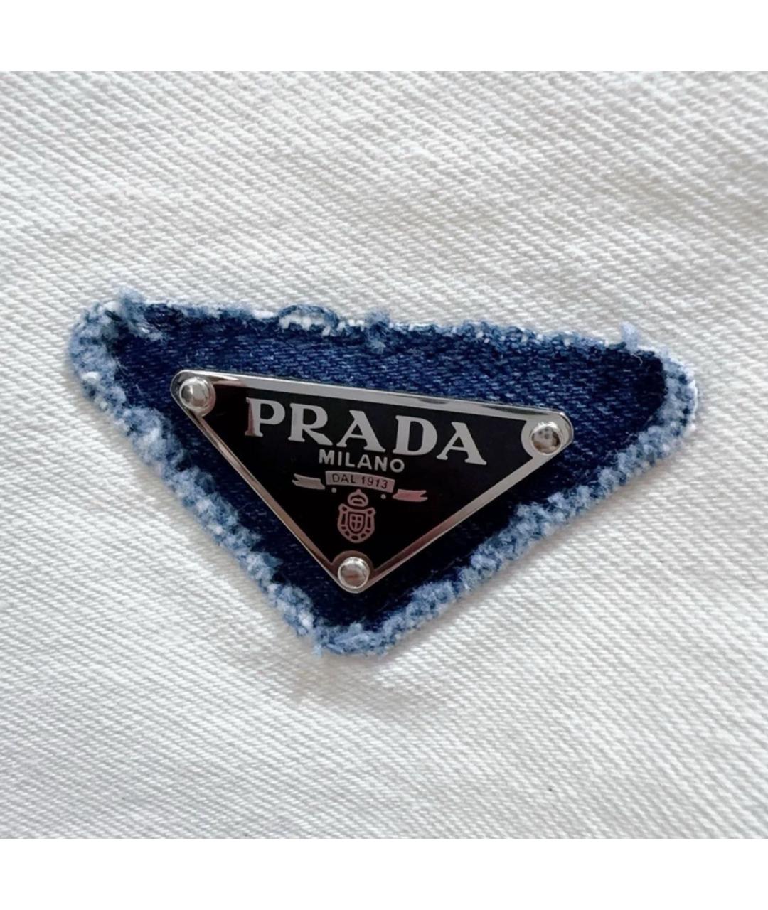 MIU MIU Белая футболка, фото 3