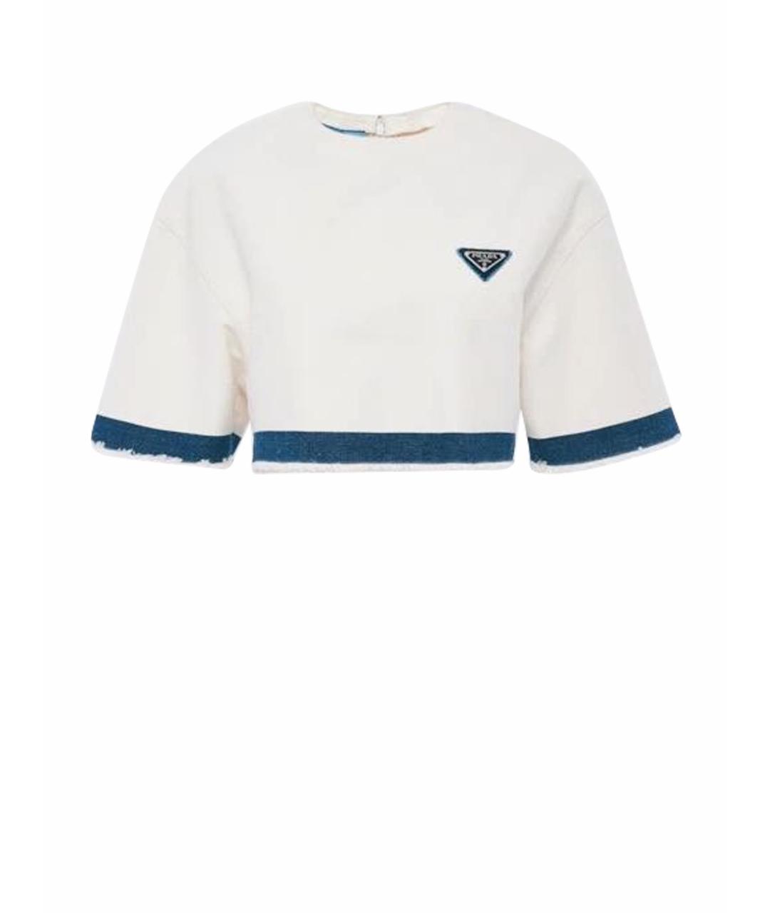 MIU MIU Белая футболка, фото 1