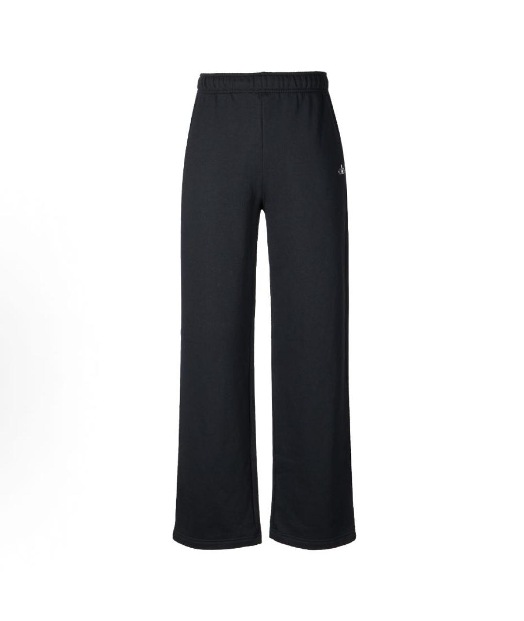 ALO YOGA Черные хлопковые повседневные брюки, фото 1