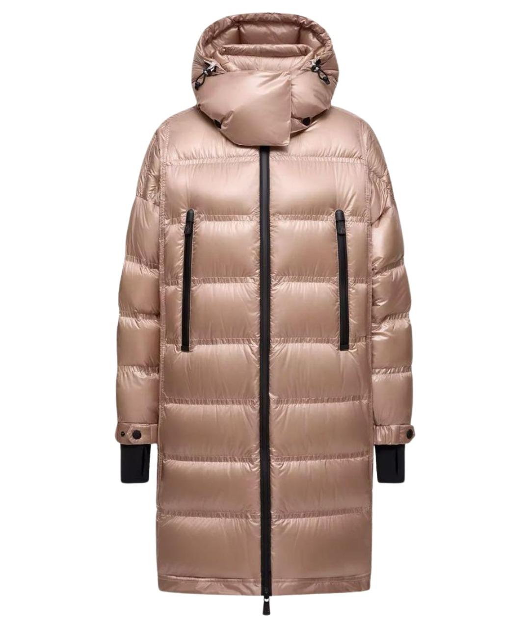 MONCLER Бежевый пуховик, фото 1