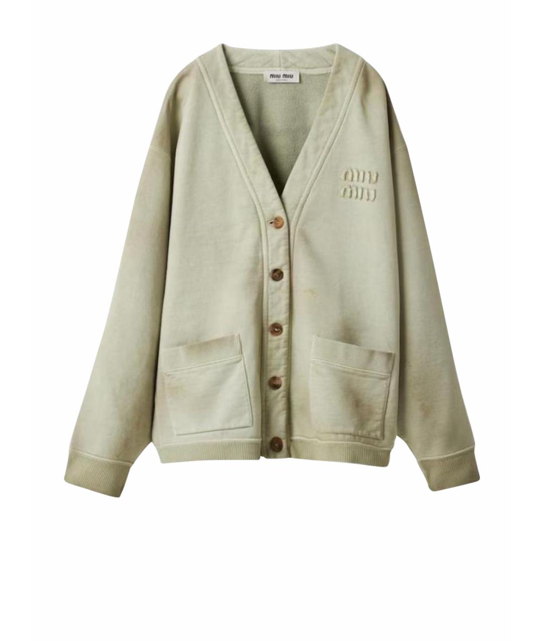 MIU MIU Салатовый кардиган, фото 1
