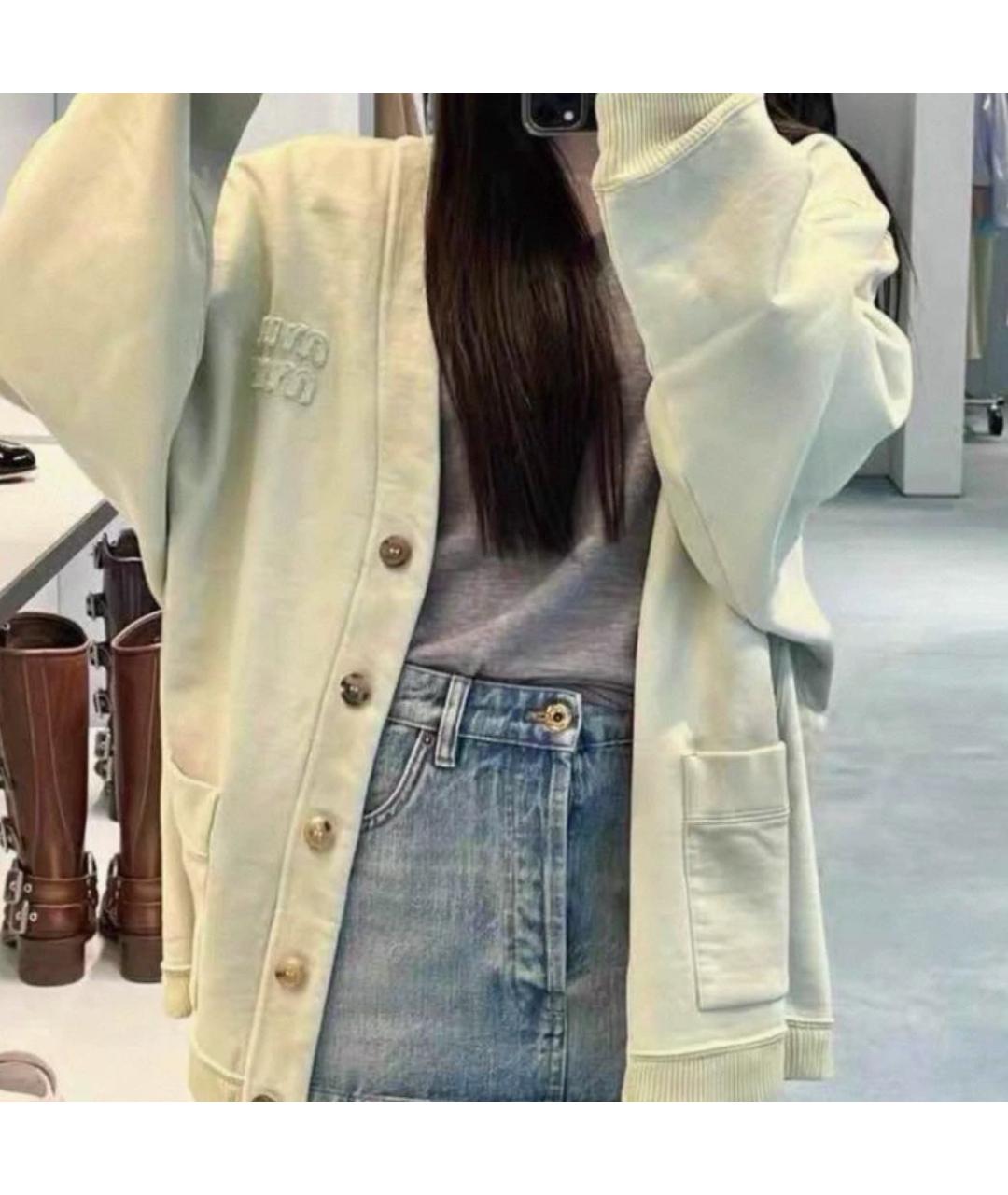 MIU MIU Салатовый кардиган, фото 7