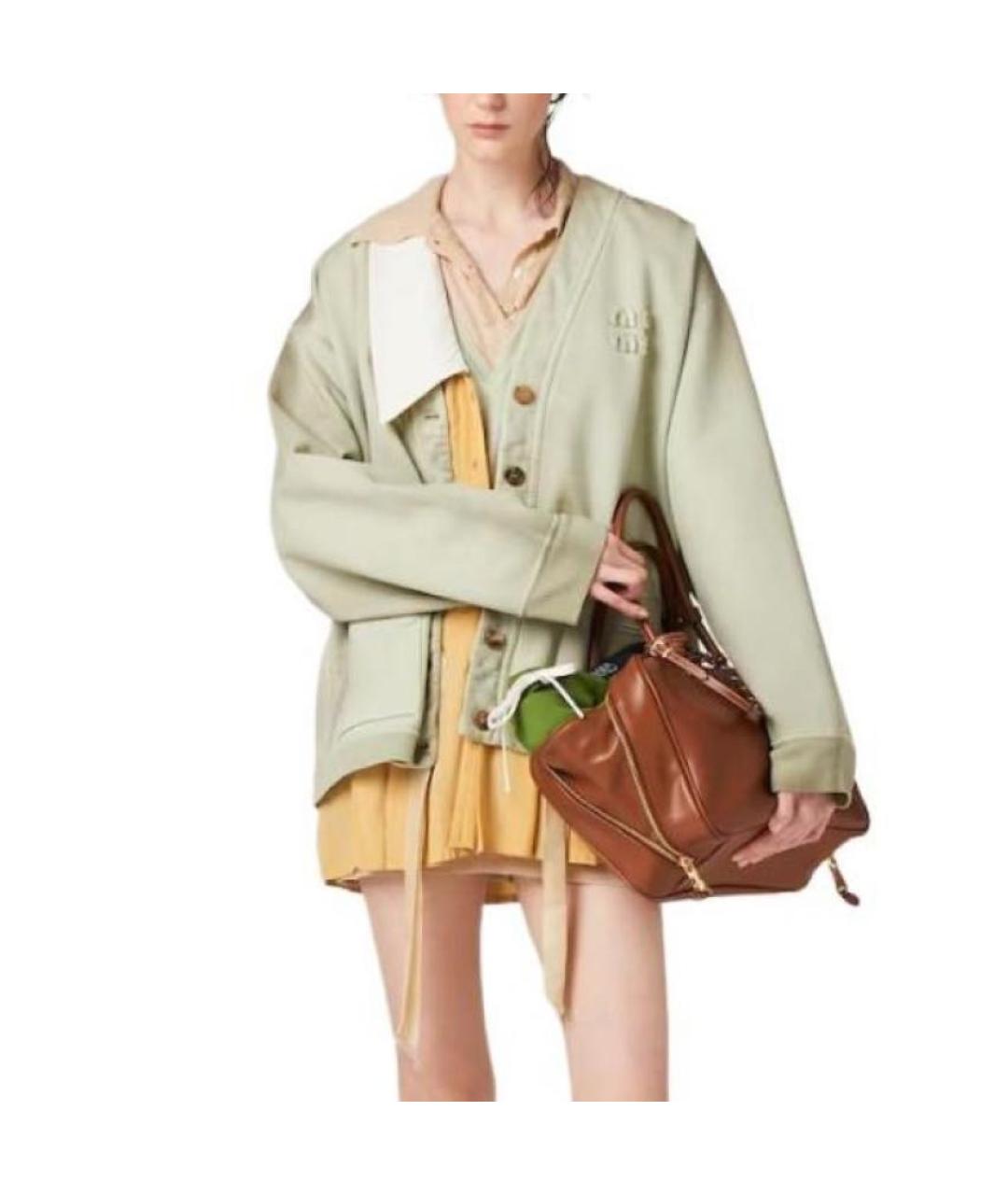 MIU MIU Салатовый кардиган, фото 3