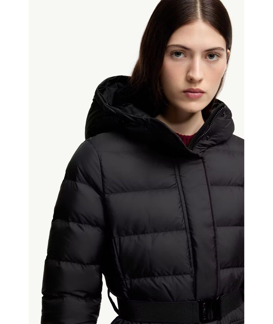 MONCLER Черный пуховик, фото 5