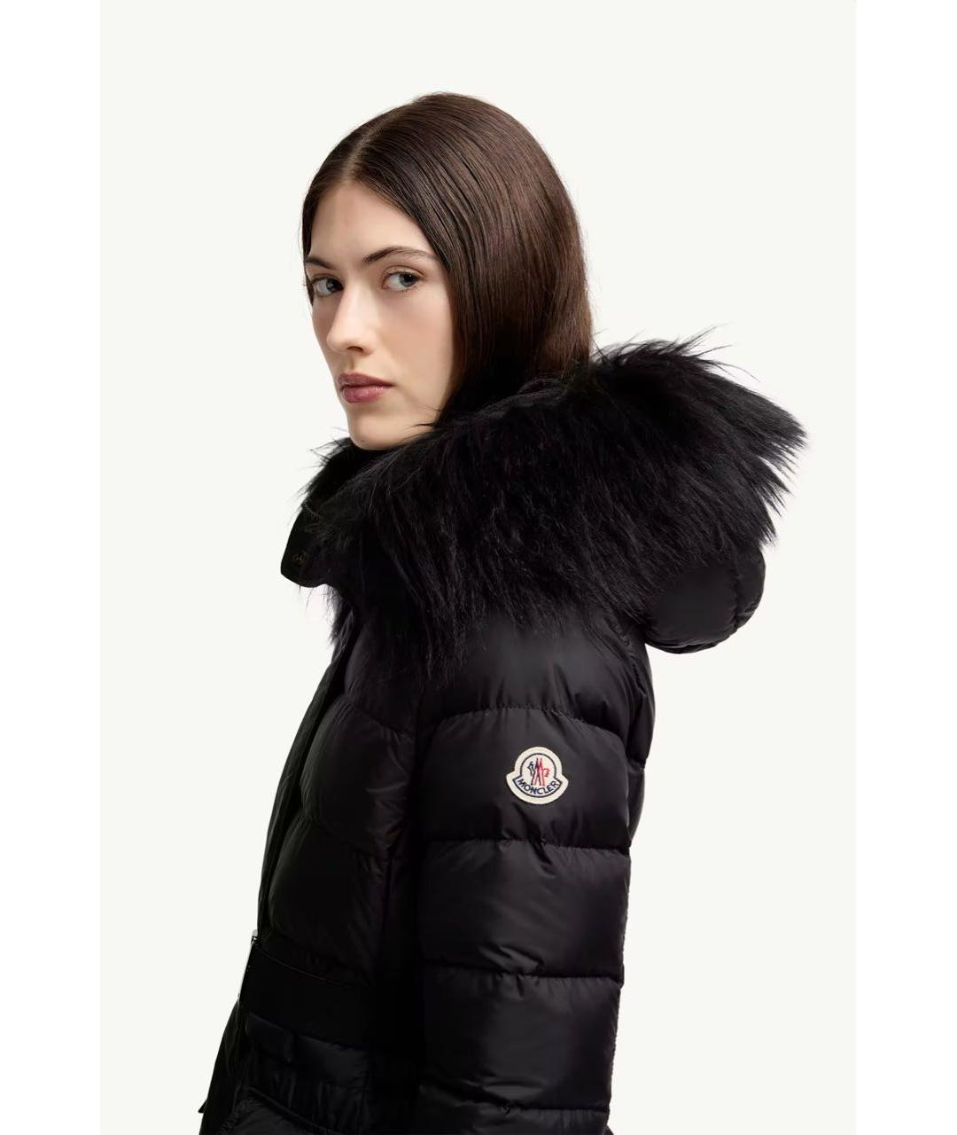 MONCLER Черный пуховик, фото 6