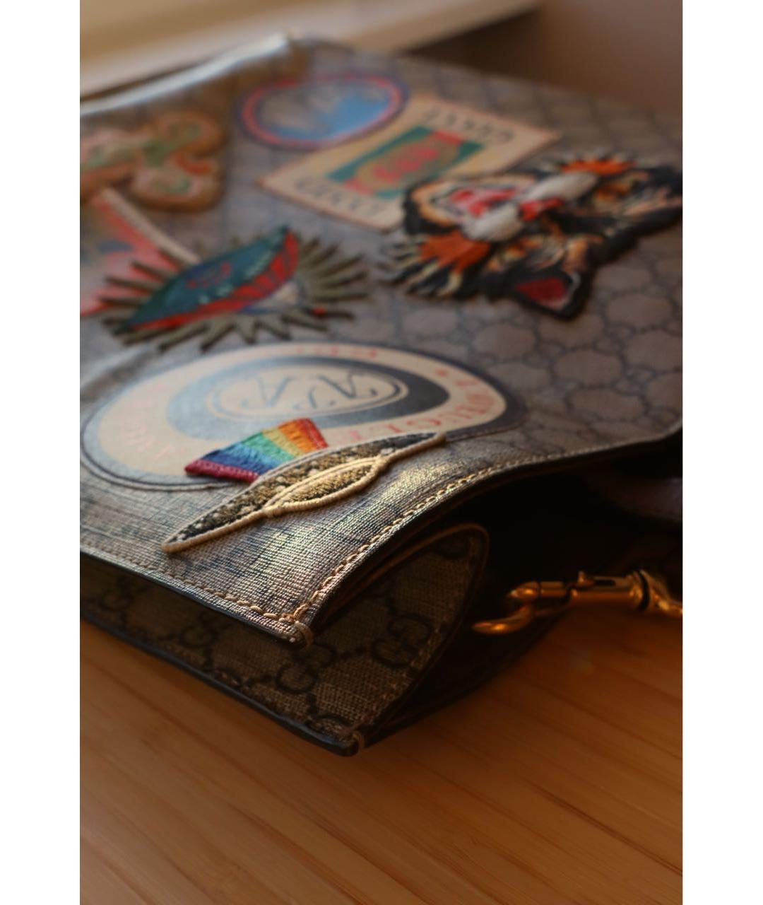 GUCCI Коричневая сумка тоут, фото 5