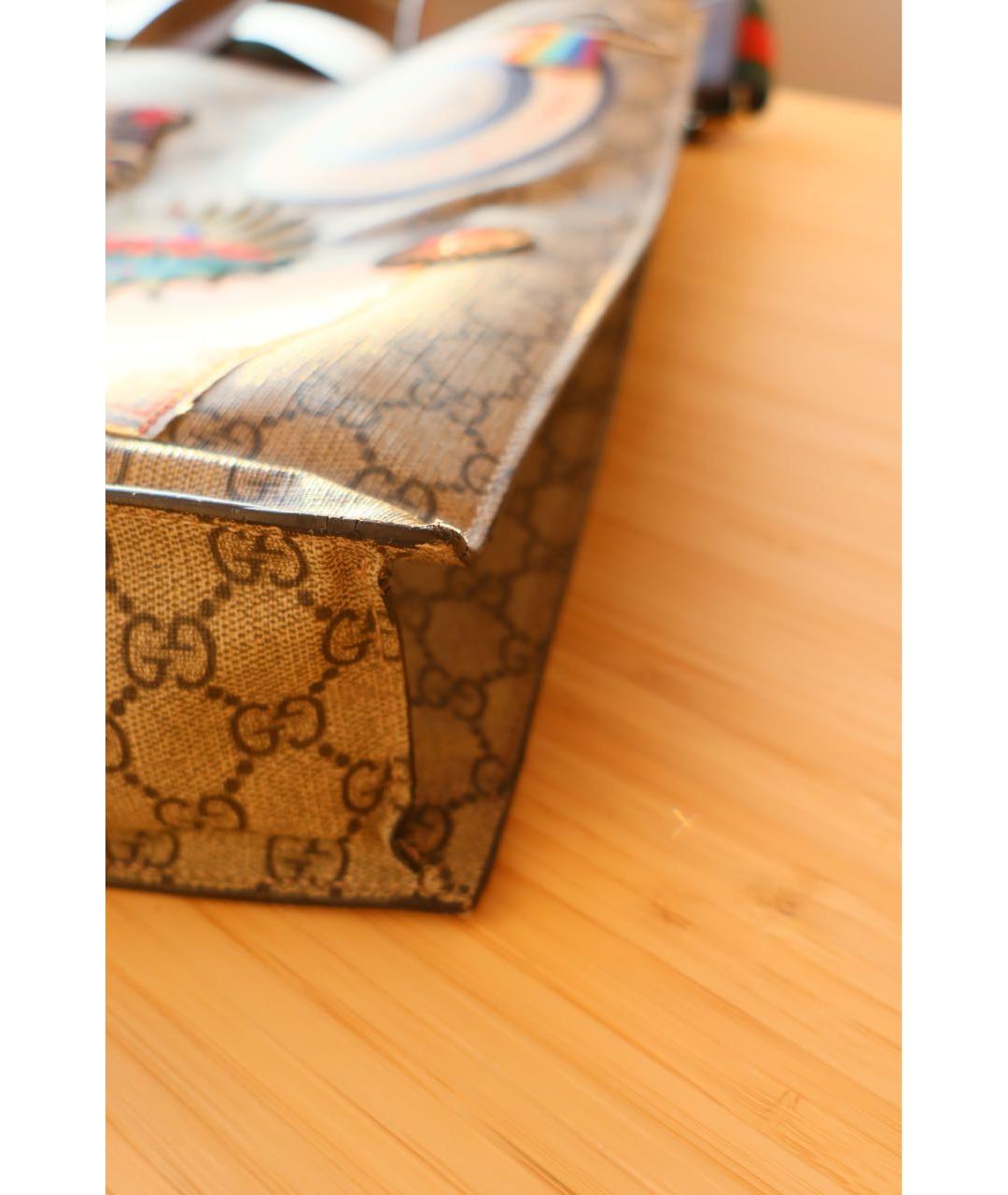 GUCCI Коричневая сумка тоут, фото 4