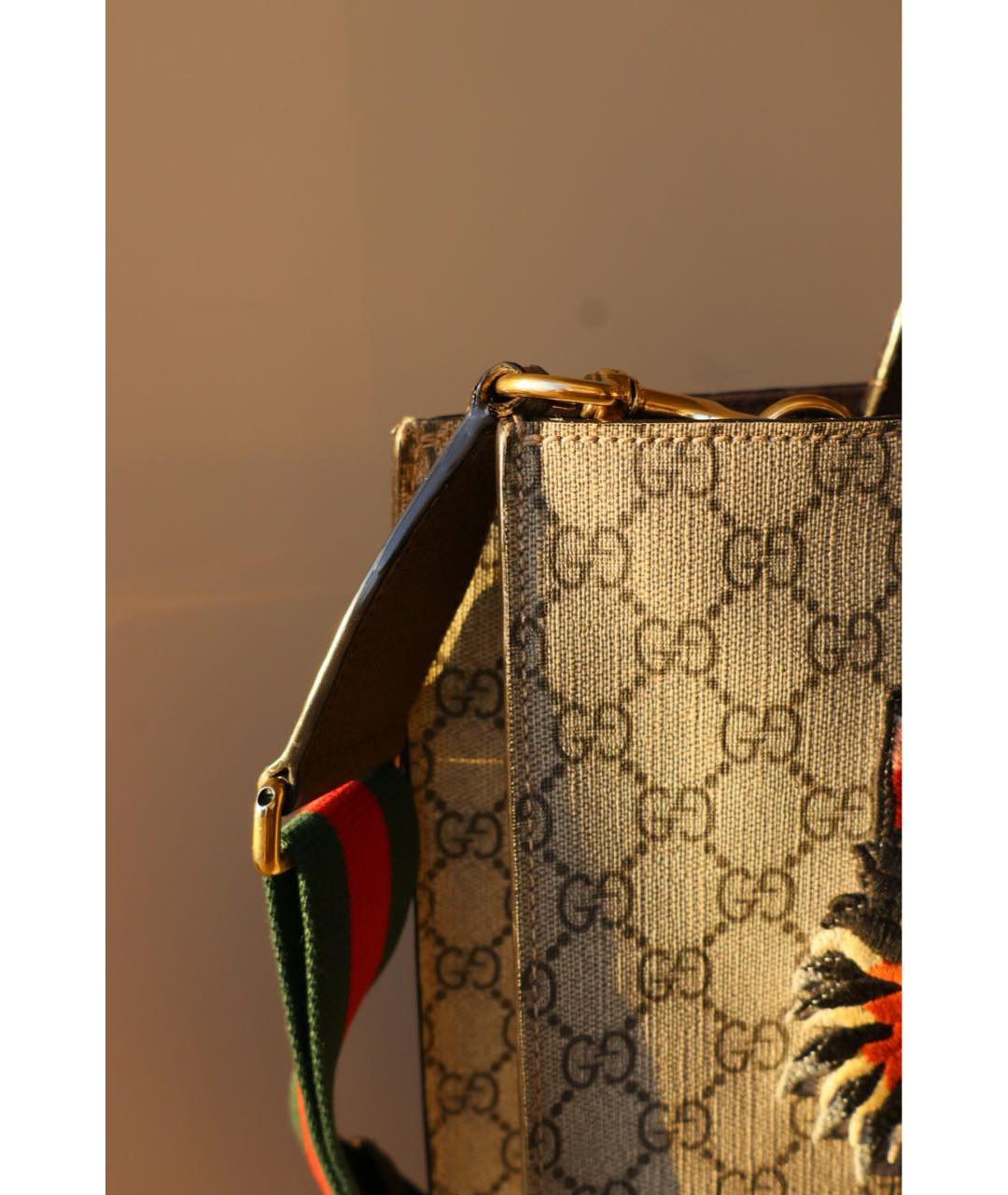 GUCCI Коричневая сумка тоут, фото 3