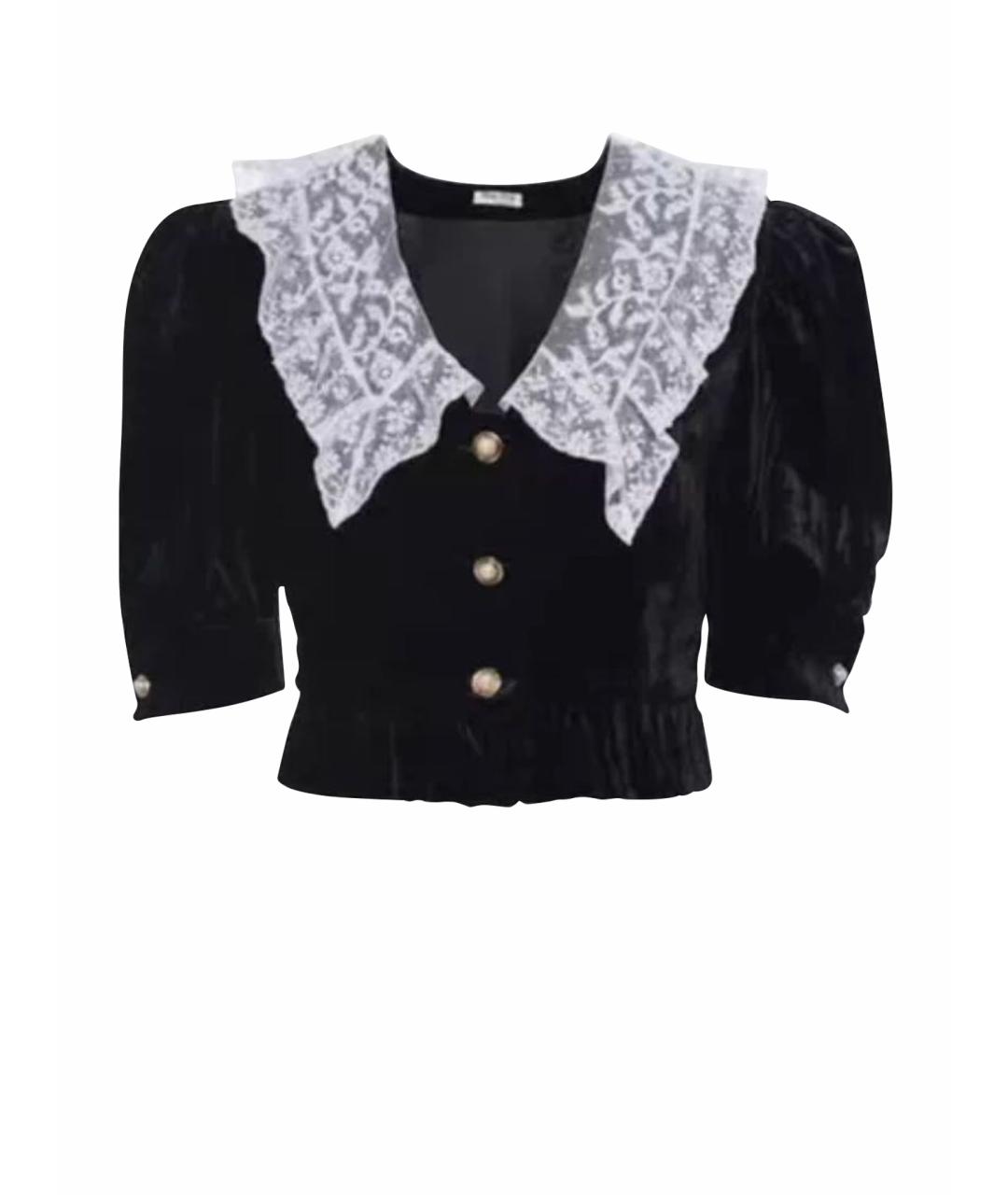 MIU MIU Черная бархатная блузы, фото 1