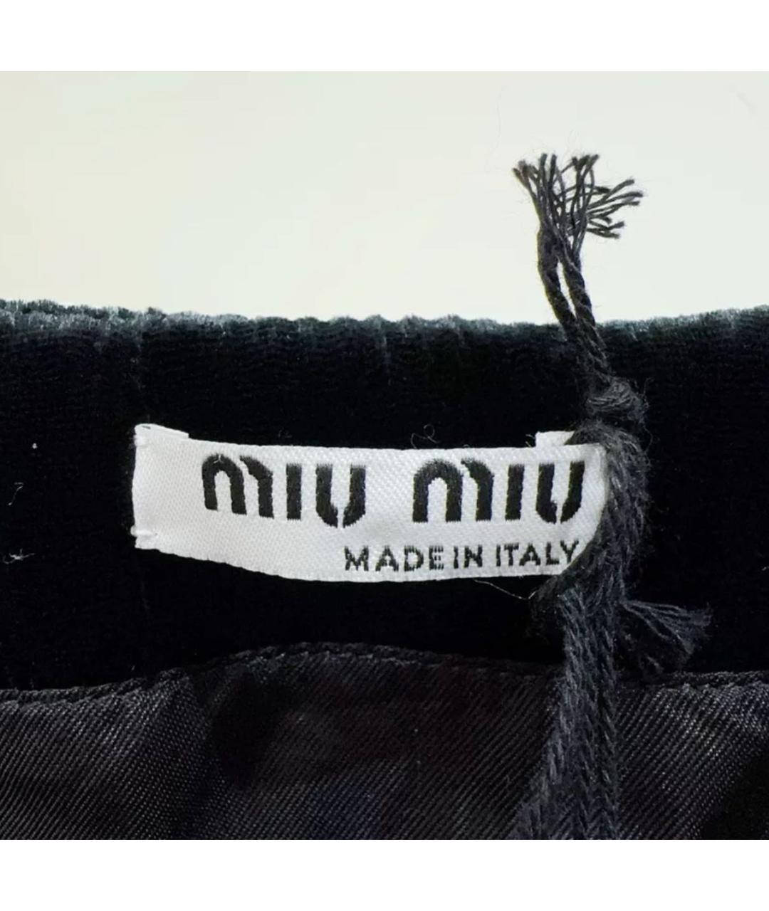 MIU MIU Черная бархатная блузы, фото 5