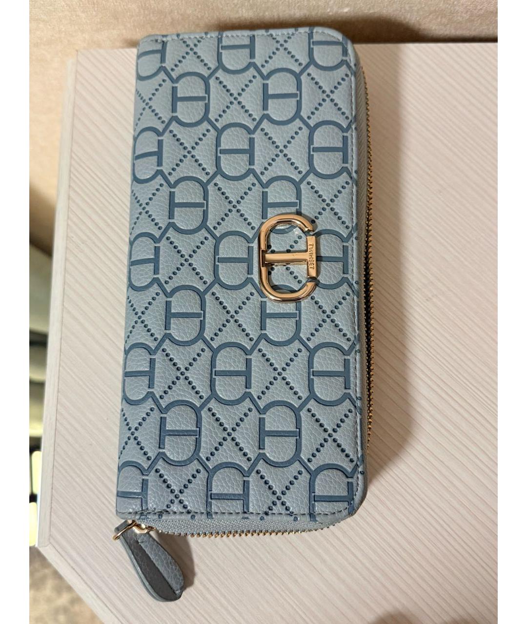 TWIN-SET Голубой кошелек из искусственной кожи, фото 2