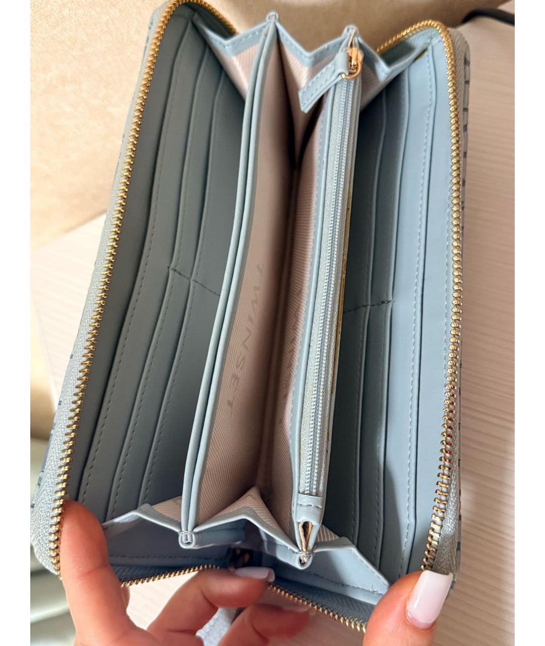TWIN-SET Голубой кошелек из искусственной кожи, фото 4