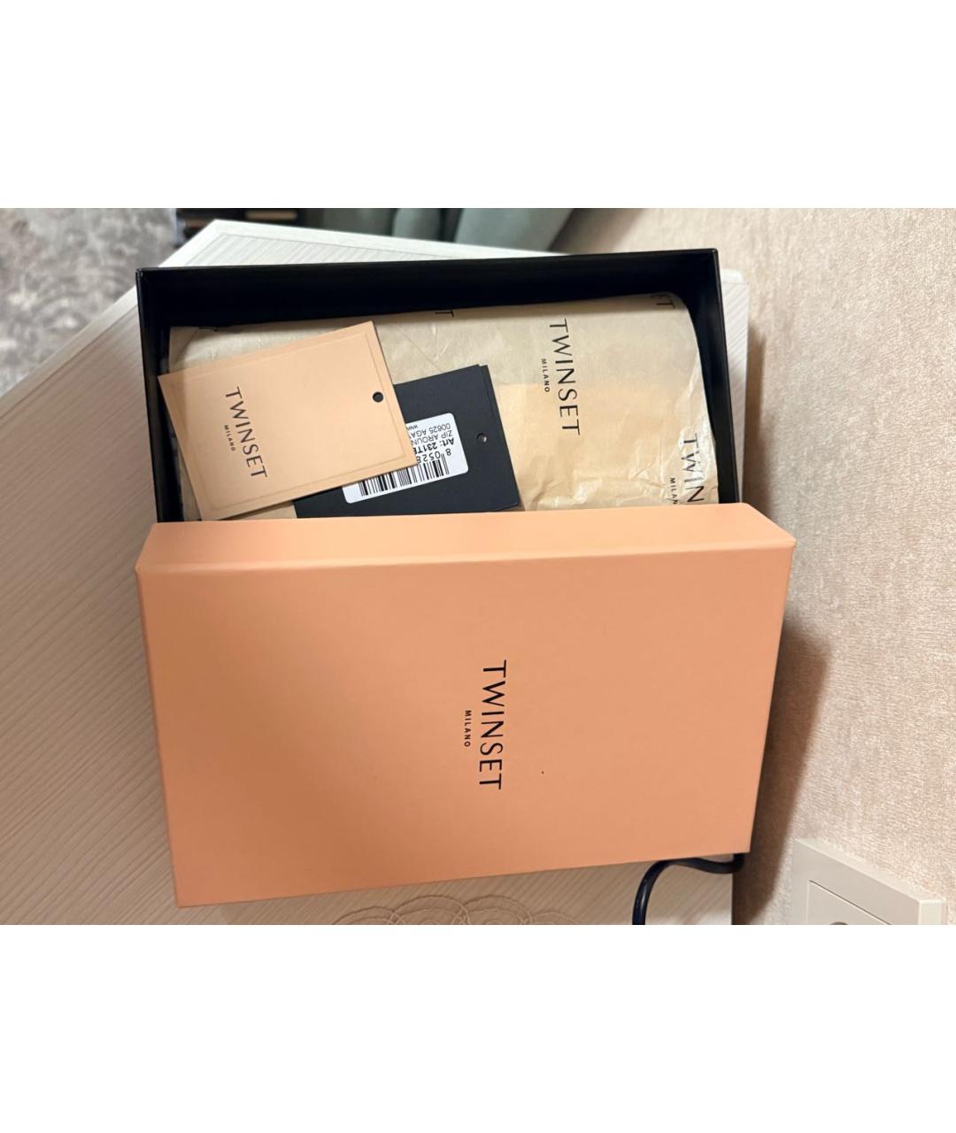 TWIN-SET Голубой кошелек из искусственной кожи, фото 8